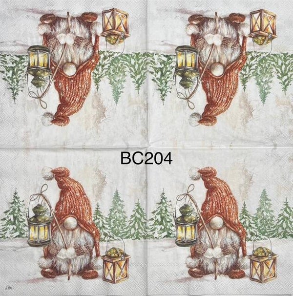 Gnomes (BC204) - Gnome Holding Lantern