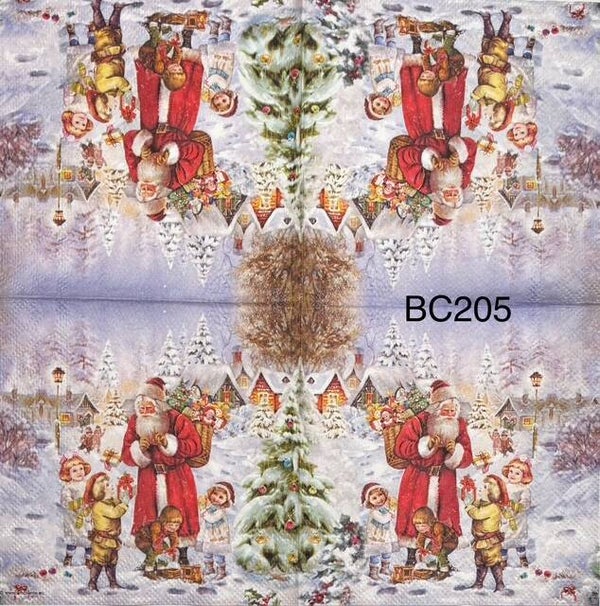 Christmas (BC205) - Santa with Kids