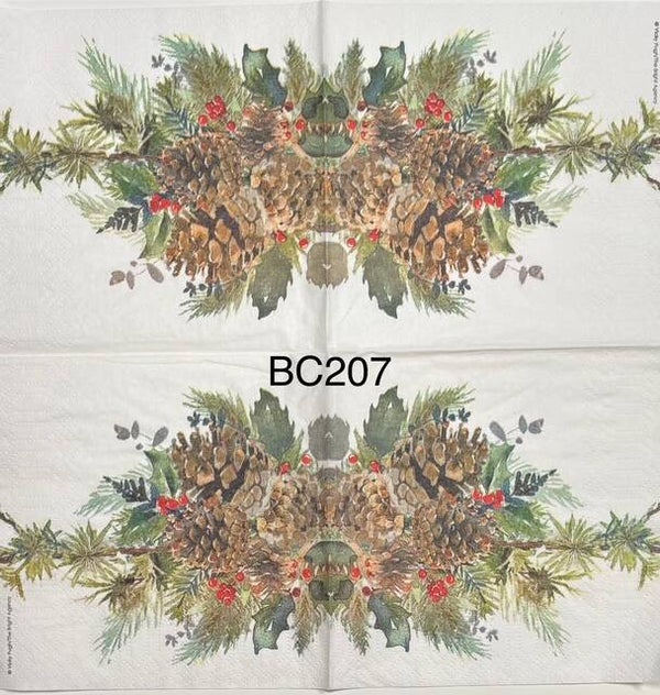 Christmas (BC207) - Pinecone Center Piece