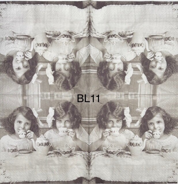 People (BL11) - Two Girls Having a Tea Party