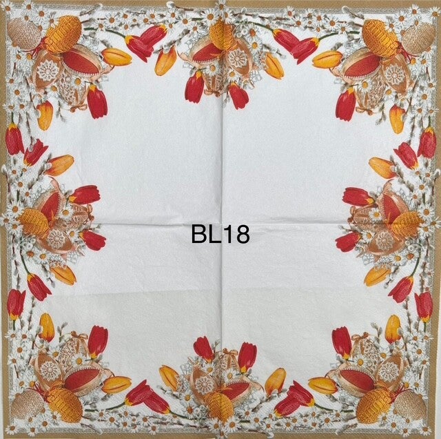 Easter (BL18) - Tulips and Eggs