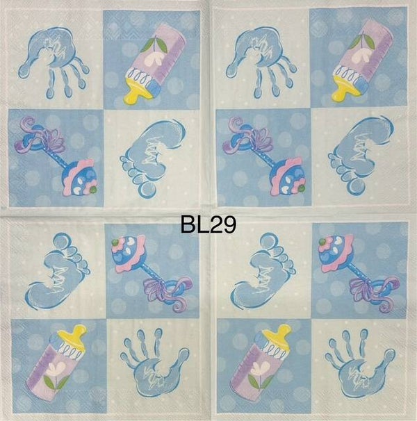 Baby (BL29) - Baby Boy Blue Hands and Feet