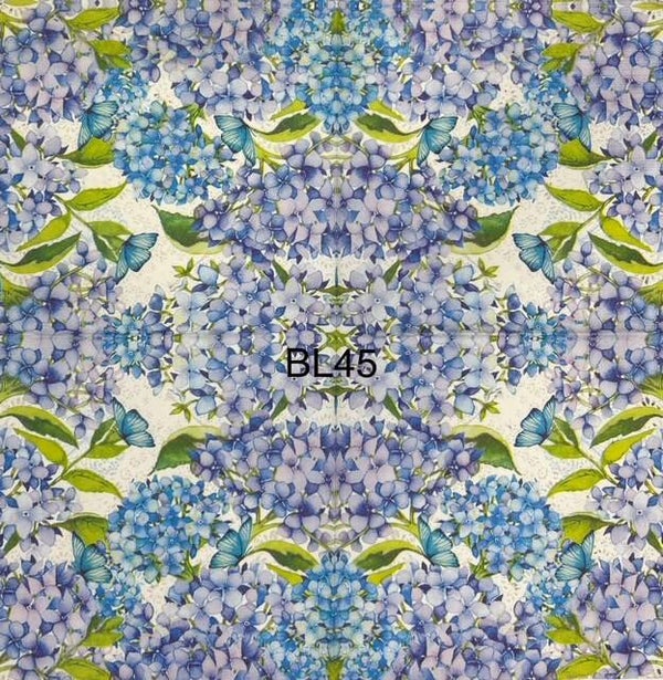 Flowers (BL45) -Blue and Purple Hydrangeas