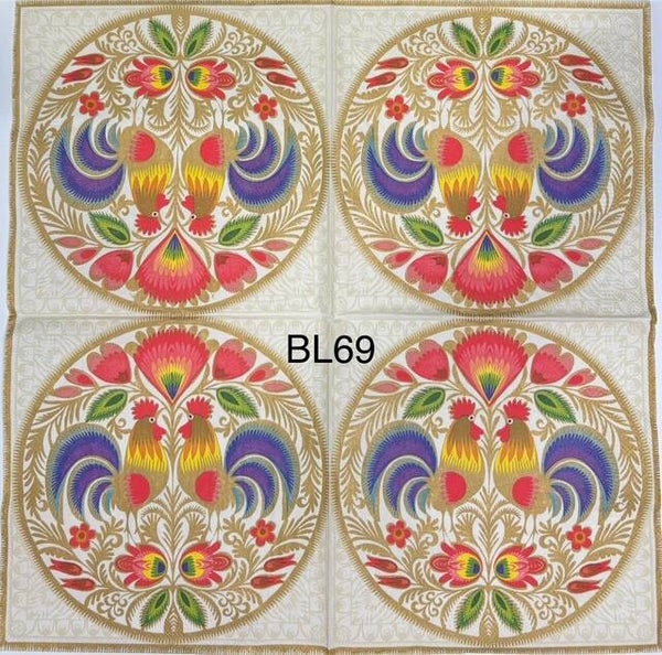 Birds (BL69) - Roosters