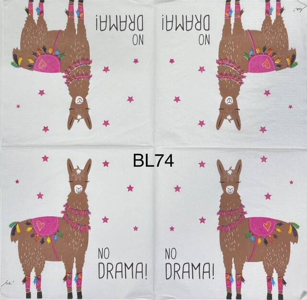 Animals (BL74) - Llama "No Drama!"