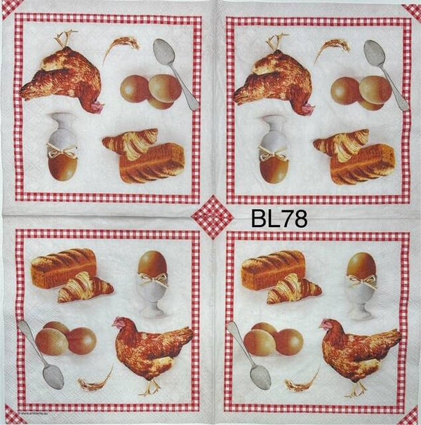 Birds (BL78) - Chicken Bread and Eggs