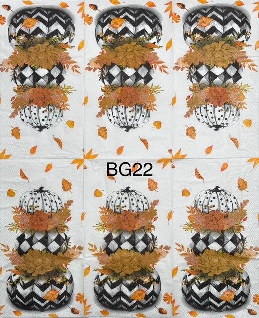 Fall (BG22) - Three Stacked Pumpkins