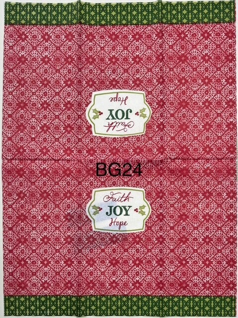 Christmas (BG24) - Faith, Joy, Hope