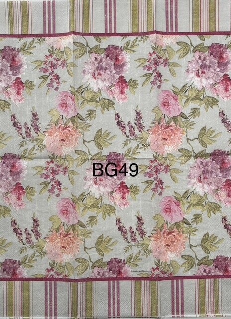 Flowers (BG49) - Pink and Purple Flowers