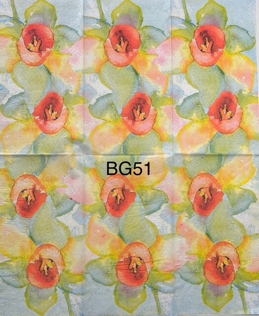 Flowers (BG51) - Watercolor Flowers