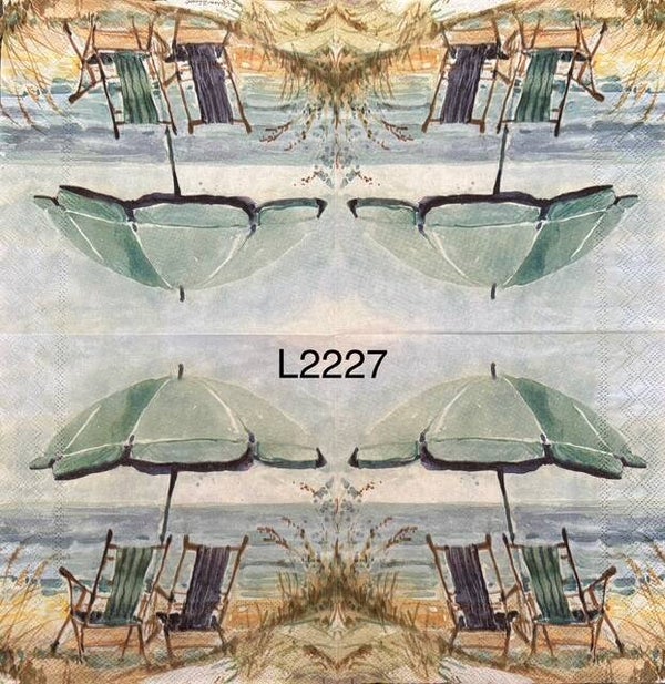 Beach (L2227) - Beach Chairs and Umbrella