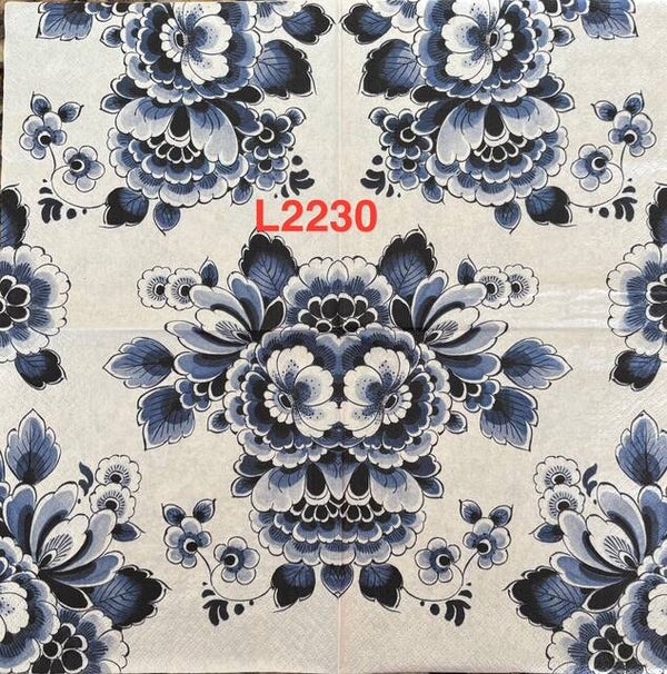 Flowers (L2230) - Blue and White Flowers (Dutch)