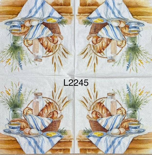 Food (L2245) - Bread Basket and Pastries