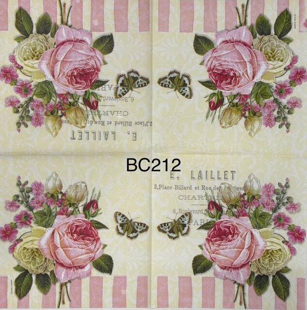 Flowers (BC212) - Pink and White Rose Bouquet