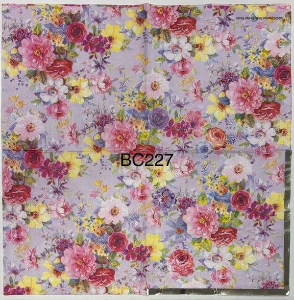 Flowers (BC227) - Pink, White, Yellow Flowers