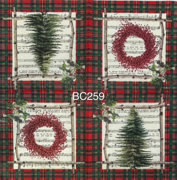 Christmas (BC259) - Wreath, Tree