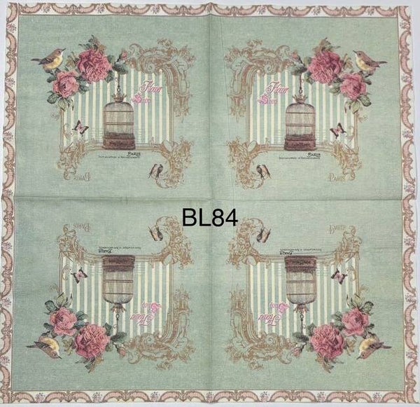 Birds (BL84) - Bird and Bird Cage