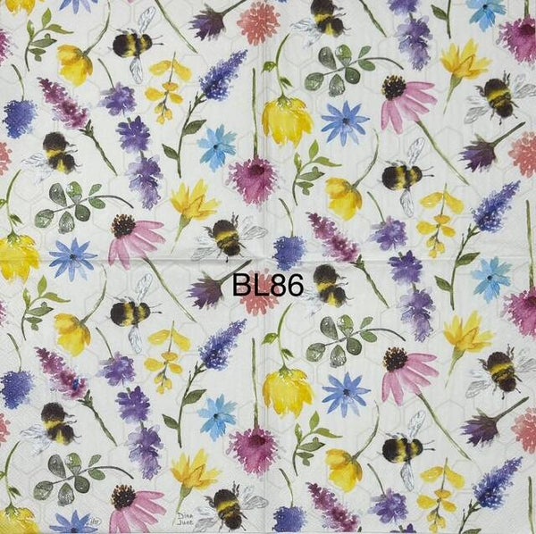 Flowers (BL86) - Wild Flowers and Bees