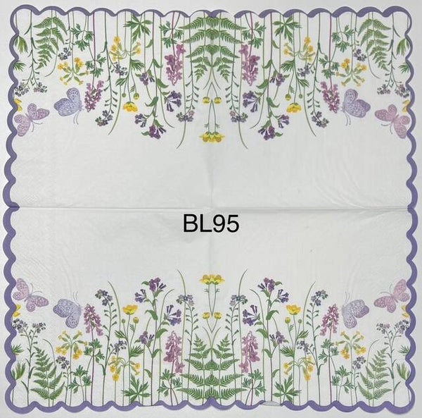 Flowers (BL95) - Wild Flowers with Scalloped Edges
