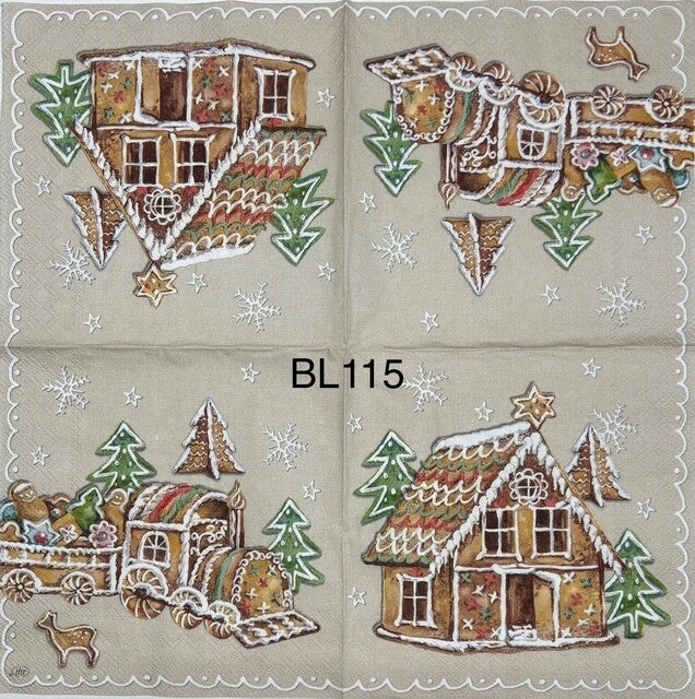 Christmas (BL115) - Gingerbread House and Train