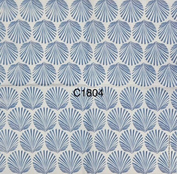 Beach (C1804) - Blue Shell Wallpaper