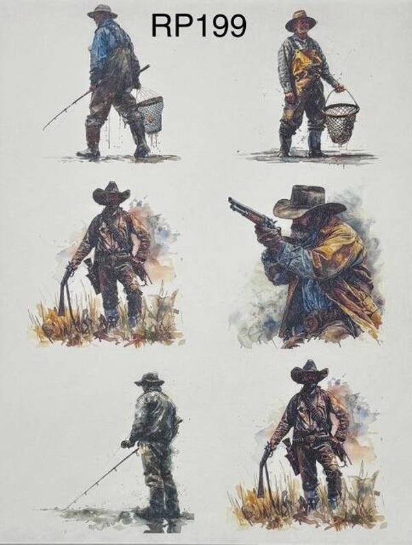 People (RP199) - Hunting and Fishing Collage