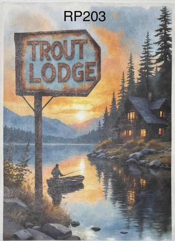 Lake (RP203) - Trout Lodge Man Fishing