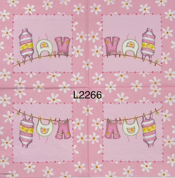 Baby (L2266) - Pink Clothes on Clothesline