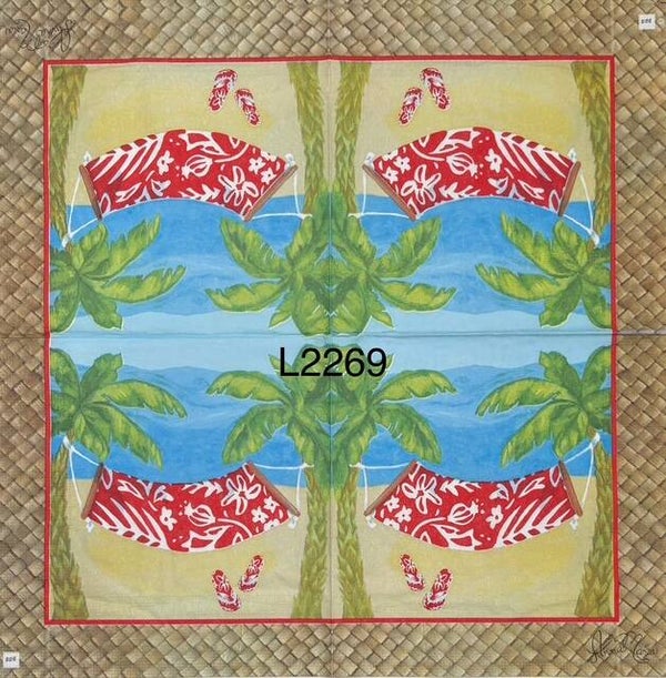 Beach (L2269) - Hammock between Palm Trees