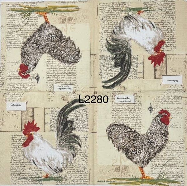 Birds (L2280) - Chickens and Roosters