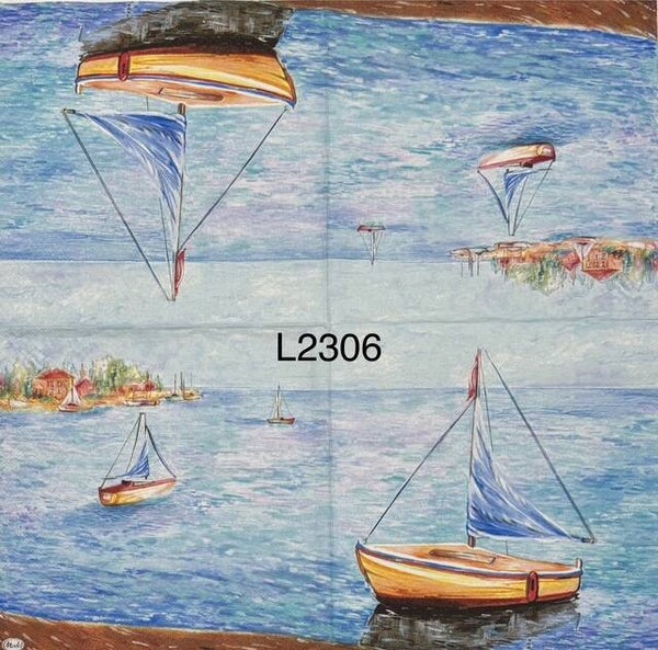 Beach (L2306) - Sailboats on the Water