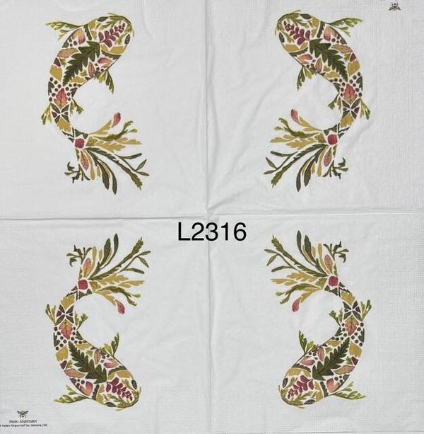 Beach (L2316) - Green Koi Fish
