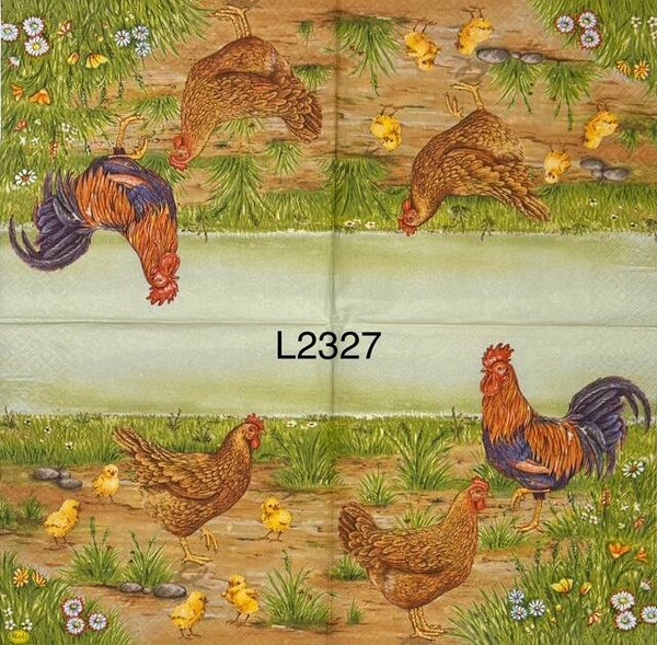 Birds (L2327) - Chicken with Baby Chicks