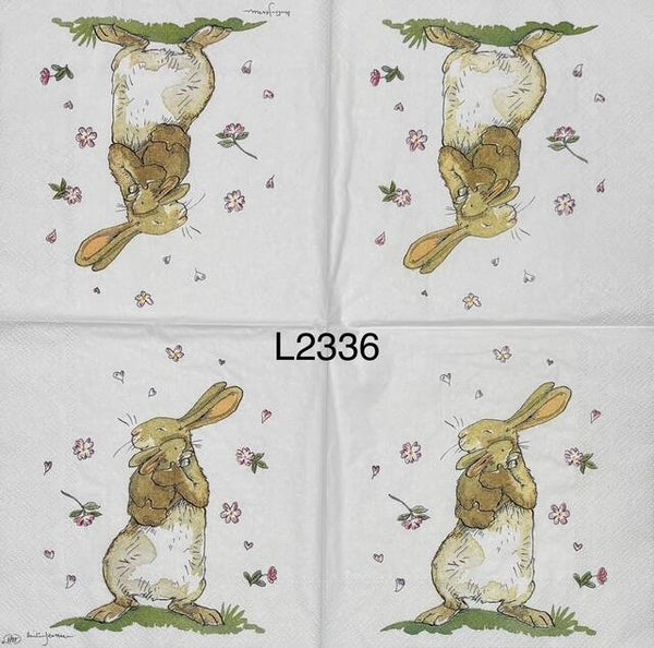 Animals (L2336) - Forever Together (Two Bunnies Hugging)