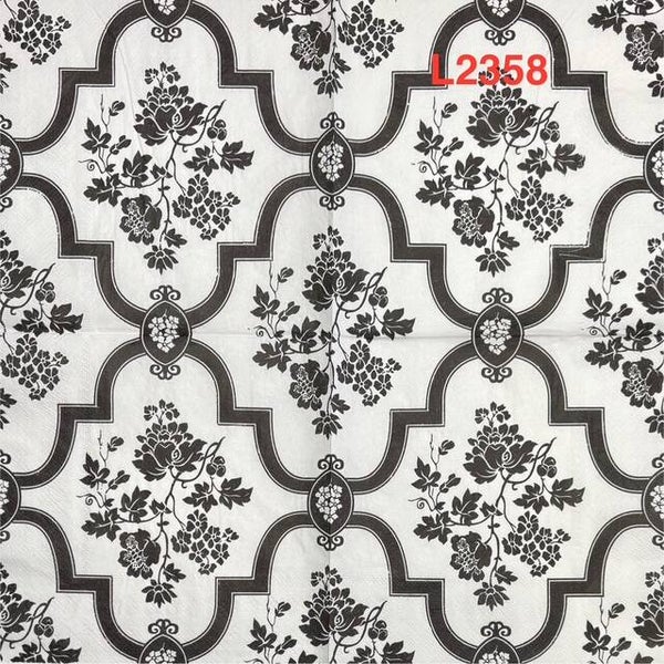 Flowers (L2358) - Black and White Flowers