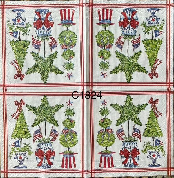 4th of July (C1824) - 4th of July Topiaries