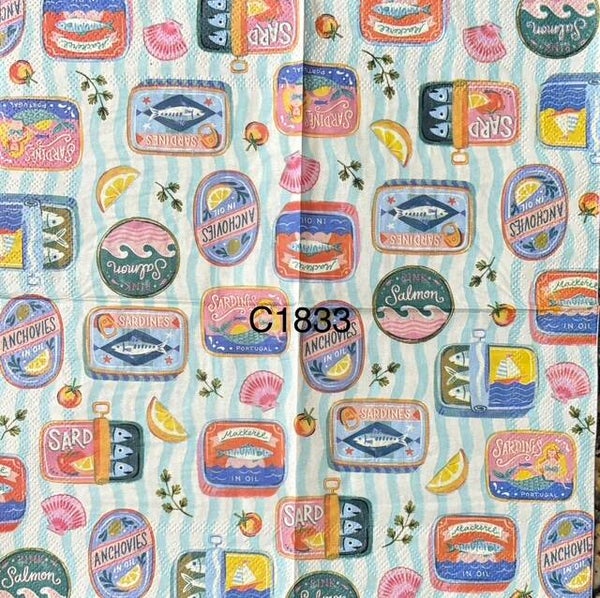 Food (C1833) - Variety of Cans of Fish