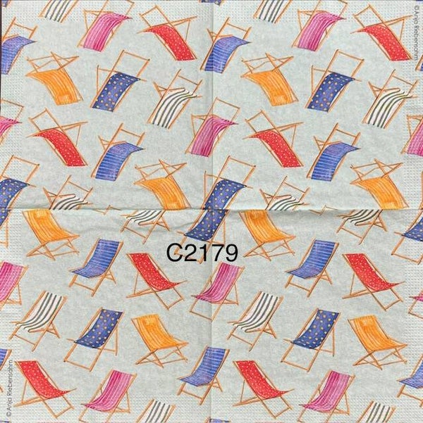Beach (C2179) - Beach Chairs Background