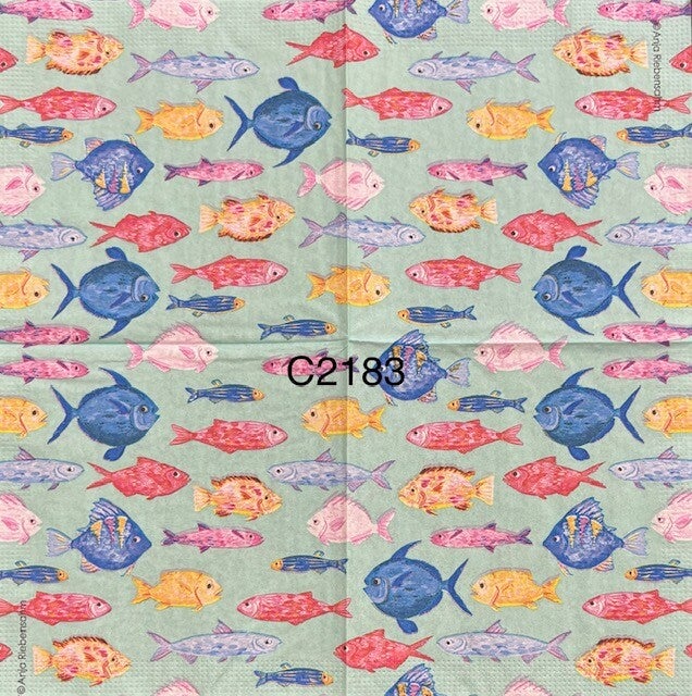 Beach (C2183) - Small Colorful Fish Background