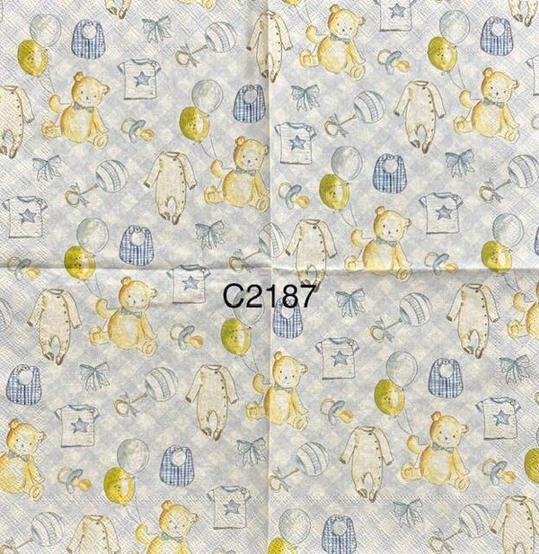 Baby (C2187) - All Things Baby Background in Blues and Greens