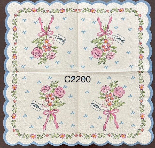 Flowers (C2200) - Mother's Day Bouquet with Tag MOM