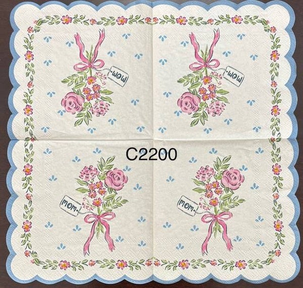 Flowers (C2200) - Mother's Day Bouquet with Tag MOM