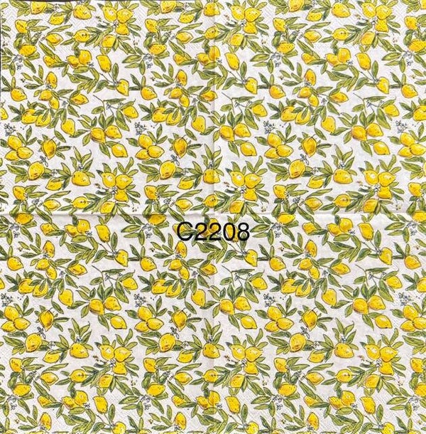 Fruits (C2208) - Lemon Bunches Background