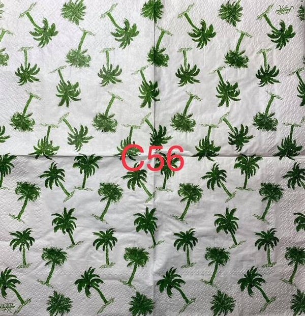 Beach (C56) - Palm Tree Wallpaper