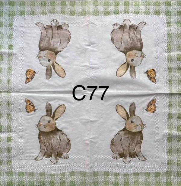 Easter (C77) - Bunny with Butterfly