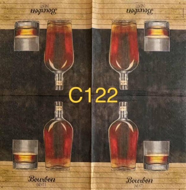 Drinks (C122) - Bourbon Bottle and Glass