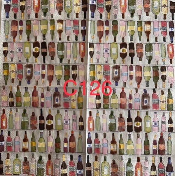 Drinks (C126) - Wall of Beer Bottles Wallpaper