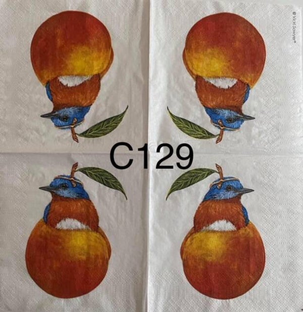 Birds (C129) - Bird in Peach