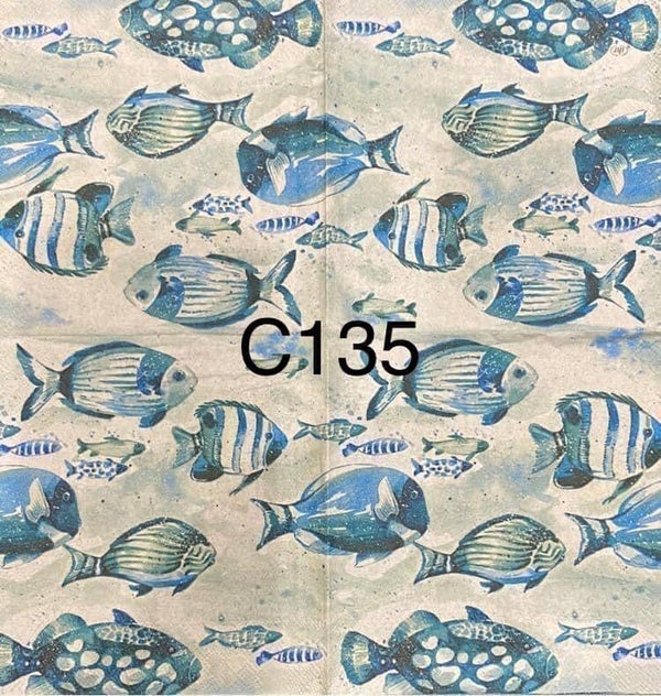 Beach (C135) - Blue Fish