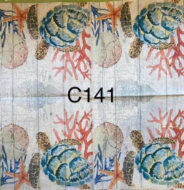 Beach (C141) - Turtle and Sand Dollar